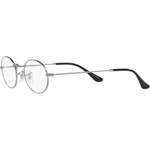 RayBan Rx3547v Oval Prescription Eyeglass FramesGunmetalDemo Lens