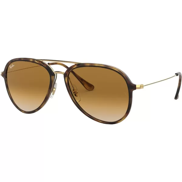 RayBan Unisex Sunglasses Light Havana Frame Light Brown Lenses 57MMLight HavanaClear Gradient Brown