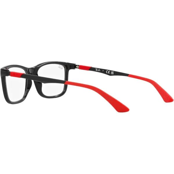 RayBan Womens Ry1549 Square Prescription Eyewear FramesBlackDemo Lens