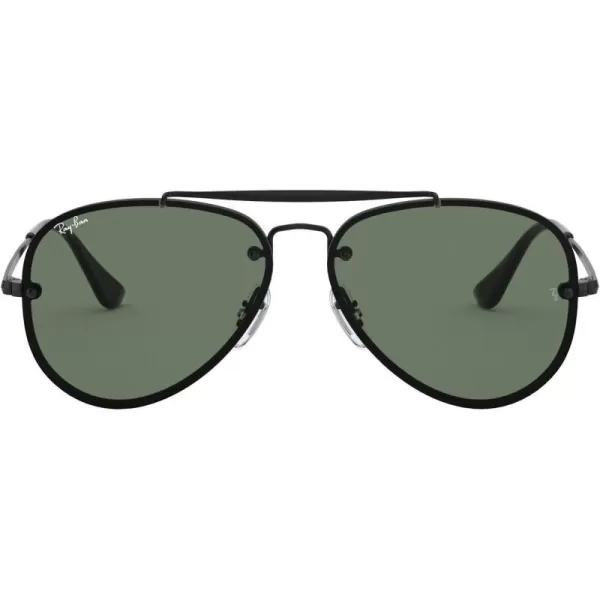 RayBan Child Sunglasses Black Frame Dark Green Lenses 54MMRayBan Child Sunglasses Black Frame Dark Green Lenses 54MM