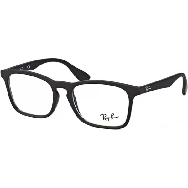 RayBan Junior RY1553 Square Prescription Eyeglass Frames Rubber BlackDemo Lens 48 mmRayBan Junior RY1553 Square Prescription Eyeglass Frames Rubber BlackDemo Lens 48 mm