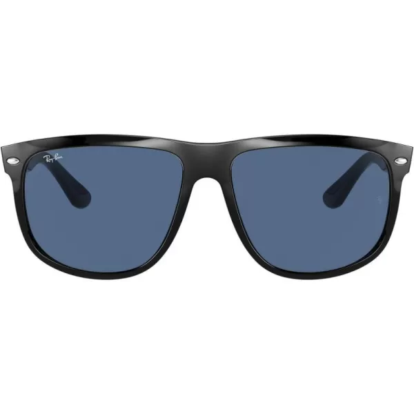 RayBan Man Sunglasses Black Frame Grey Lenses 60MMBlackDark Blue