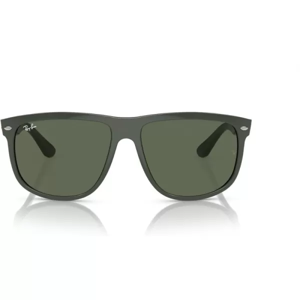 RayBan Man Sunglasses Black Frame Grey Lenses 60MMGreenDark Green