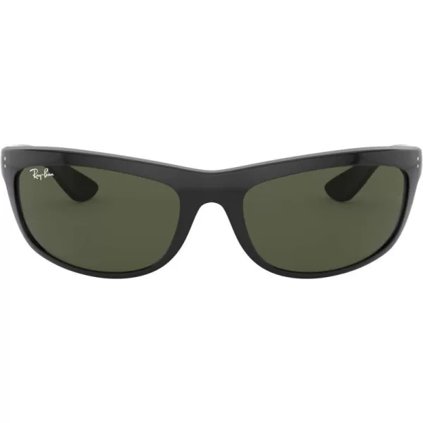 RayBan Mens Rb4089 Balorama Rectangular SunglassesBlackG15 Green