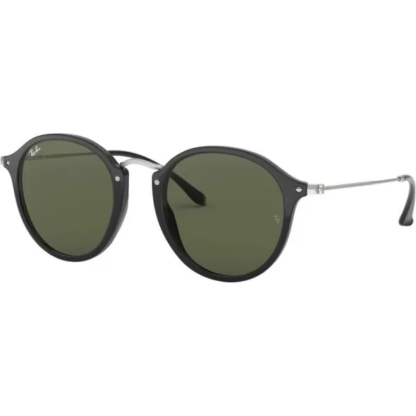 RayBan Rb2447 Round SunglassesBlackG15 Green