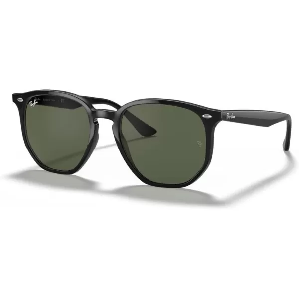 RayBan Rb4306 Hexagonal SunglassesBlackDark Green