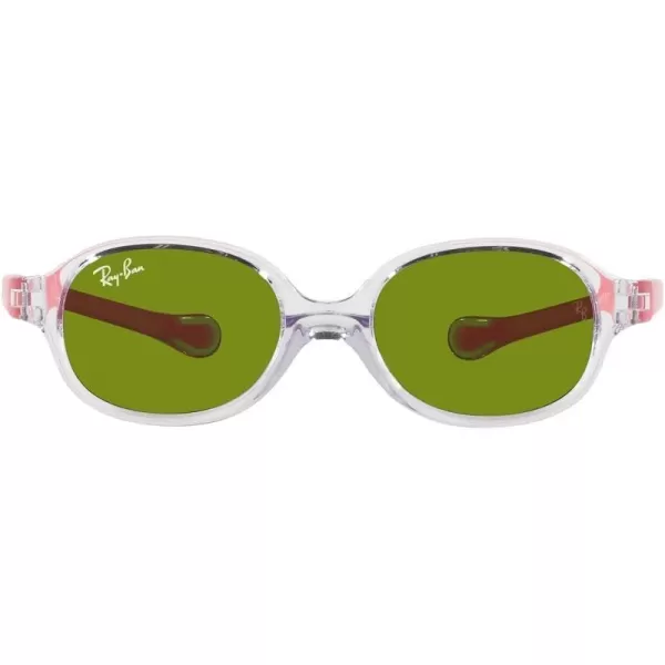 RayBan Rj9187s Oval SunglassesTransparent Light VioletGreen