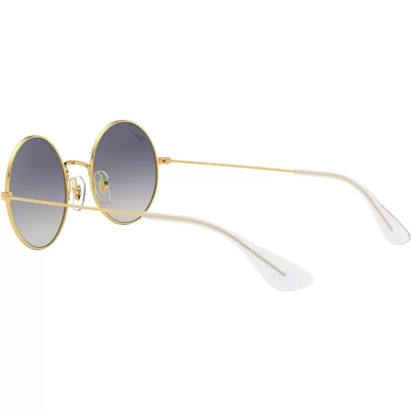 RayBan Rb3592 Jajo Round SunglassesGoldLight Brown Gradient Blue