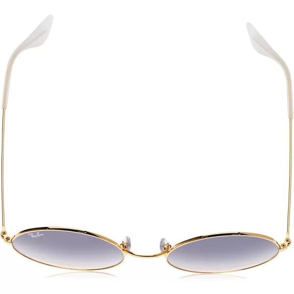 RayBan Rb3592 Jajo Round SunglassesGoldLight Brown Gradient Blue