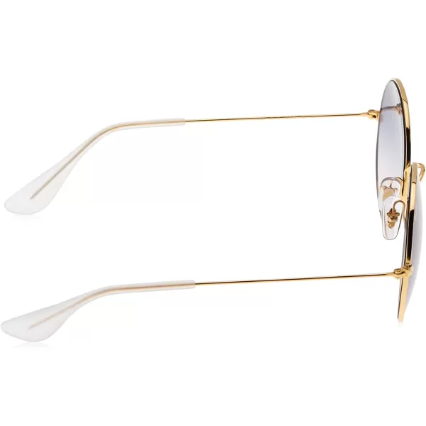 RayBan Rb3592 Jajo Round SunglassesGoldLight Brown Gradient Blue