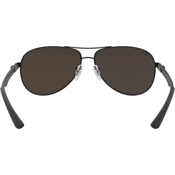 RayBan Man Sunglasses Gold Frame Light Brown Gradient Lenses 58MMBlackPolarized Grey Mirrored Black