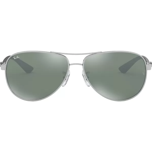RayBan Man Sunglasses Gold Frame Light Brown Gradient Lenses 58MMSilver