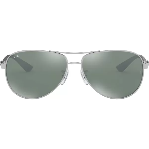 RayBan Man Sunglasses Gold Frame Light Brown Gradient Lenses 58MMSilver
