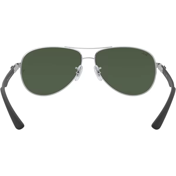RayBan Man Sunglasses Gold Frame Light Brown Gradient Lenses 58MMSilver