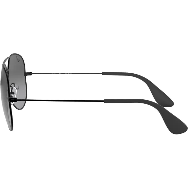 RayBan Rb3558 Aviator SunglassesBlackPolarized Light Grey Gradient Grey