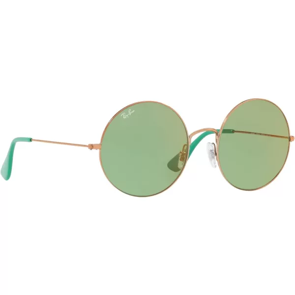 RayBan Rb3592 Jajo Round SunglassesShiny CopperGreen Mirrored Red