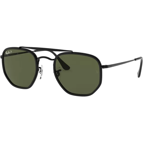 RayBan RB3648m The Marshal Ii Hexagonal SunglassesBlackPolarized G15 Green