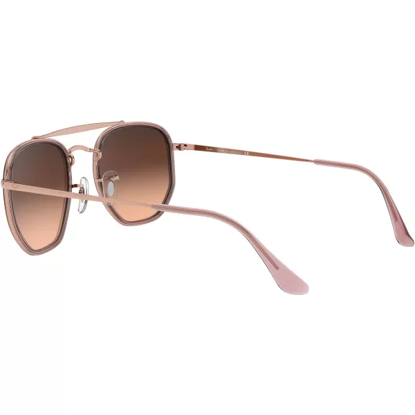 RayBan RB3648m The Marshal Ii Hexagonal SunglassesCopperPink Gradient Brown