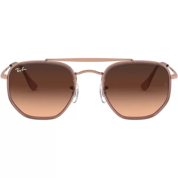 RayBan RB3648m The Marshal Ii Hexagonal SunglassesCopperPink Gradient Brown