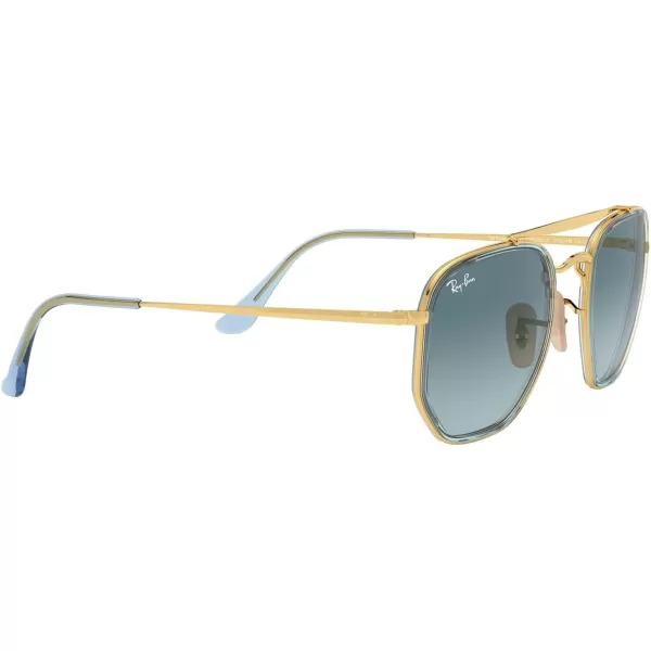 RayBan RB3648m The Marshal Ii Hexagonal SunglassesGoldBlue Gradient Grey