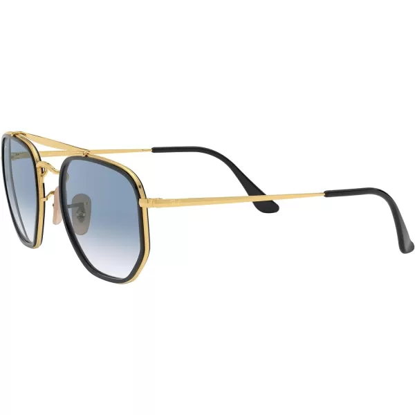 RayBan RB3648m The Marshal Ii Hexagonal SunglassesGoldClear Gradient Blue