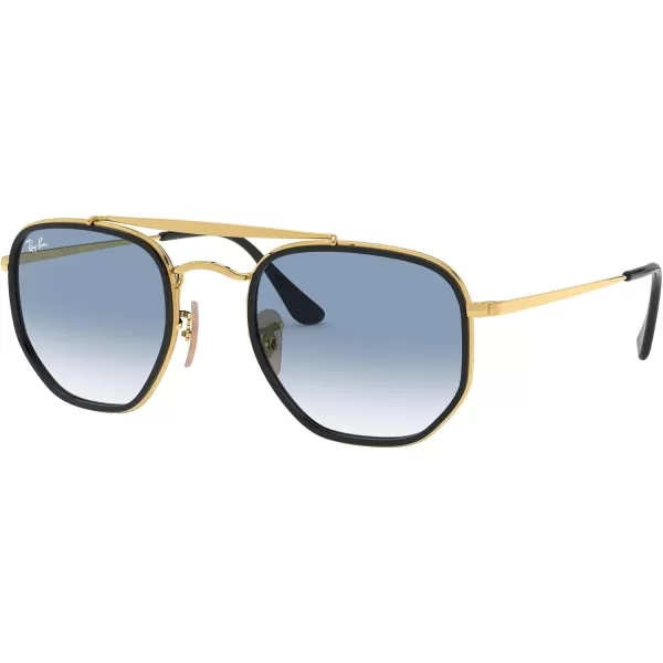 RayBan RB3648m The Marshal Ii Hexagonal SunglassesGoldClear Gradient Blue