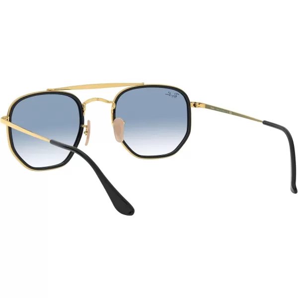 RayBan RB3648m The Marshal Ii Hexagonal SunglassesGoldClear Gradient Blue