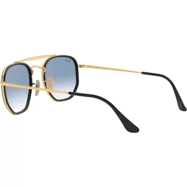 RayBan RB3648m The Marshal Ii Hexagonal SunglassesGoldClear Gradient Blue