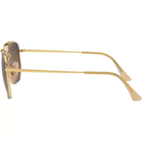 RayBan RB3648m The Marshal Ii Hexagonal SunglassesGoldLight Brown Gradient Black