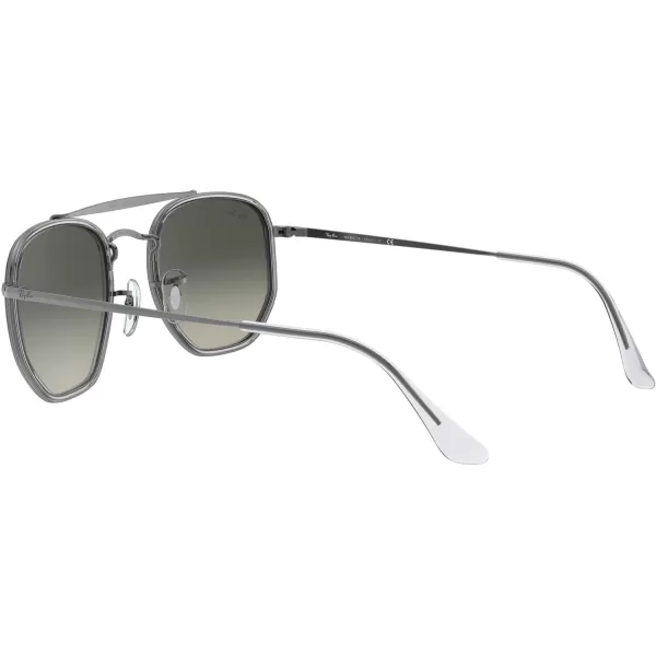 RayBan RB3648m The Marshal Ii Hexagonal SunglassesGunmetalLight Grey Gradient Dark Grey