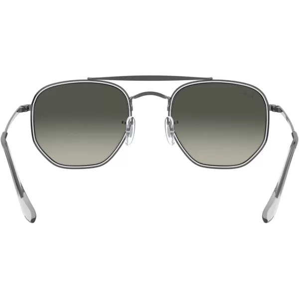 RayBan RB3648m The Marshal Ii Hexagonal SunglassesGunmetalLight Grey Gradient Dark Grey
