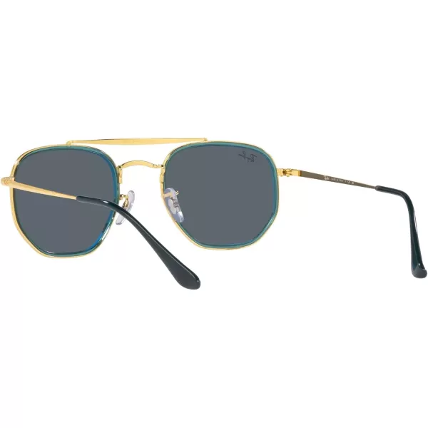 RayBan RB3648m The Marshal Ii Hexagonal SunglassesLegend GoldBlue