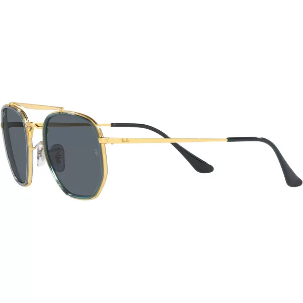 RayBan RB3648m The Marshal Ii Hexagonal SunglassesLegend GoldBlue