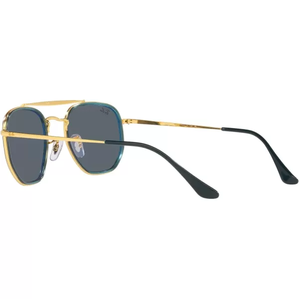 RayBan RB3648m The Marshal Ii Hexagonal SunglassesLegend GoldBlue