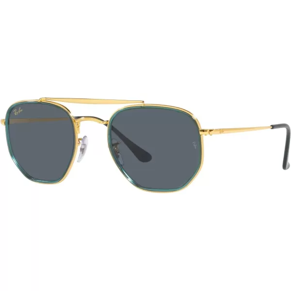 RayBan RB3648m The Marshal Ii Hexagonal SunglassesLegend GoldBlue
