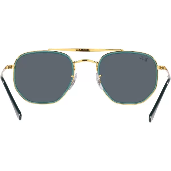 RayBan RB3648m The Marshal Ii Hexagonal SunglassesLegend GoldBlue