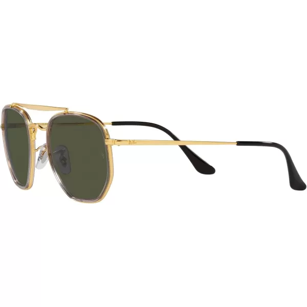 RayBan RB3648m The Marshal Ii Hexagonal SunglassesLegend GoldGreen