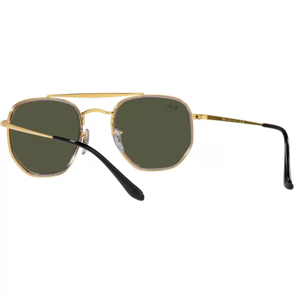 RayBan RB3648m The Marshal Ii Hexagonal SunglassesLegend GoldGreen