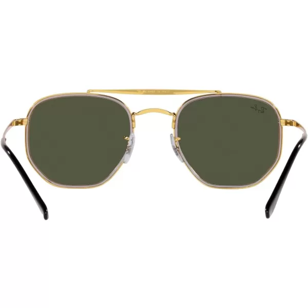 RayBan RB3648m The Marshal Ii Hexagonal SunglassesLegend GoldGreen