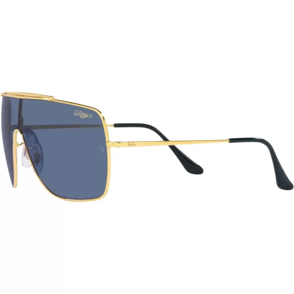 RayBan RB3697 Wings Ii Square SunglassesLegend GoldDark Blue