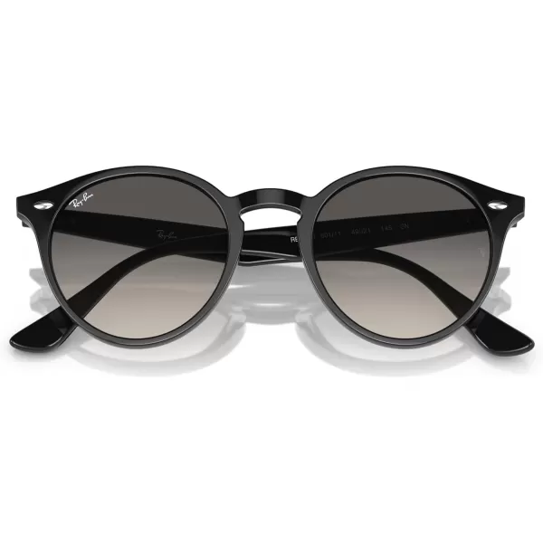 RayBan Rb2180 Round SunglassesBlackGrey Gradient