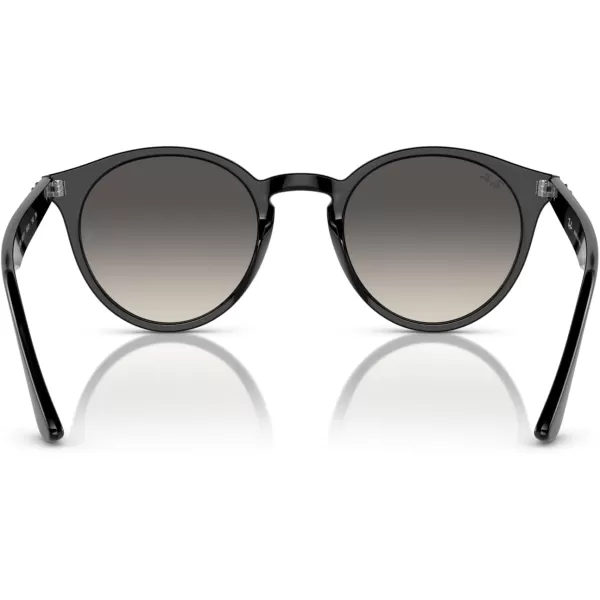 RayBan Rb2180 Round SunglassesBlackGrey Gradient