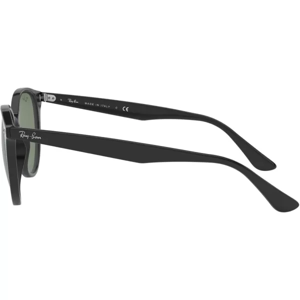 RayBan Rb4305 Round SunglassesBlackDark Green