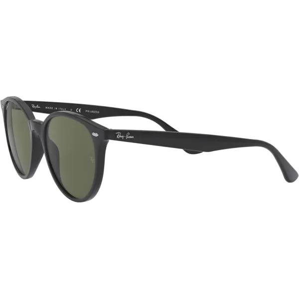 RayBan Rb4305 Round SunglassesBlackPolarized Green