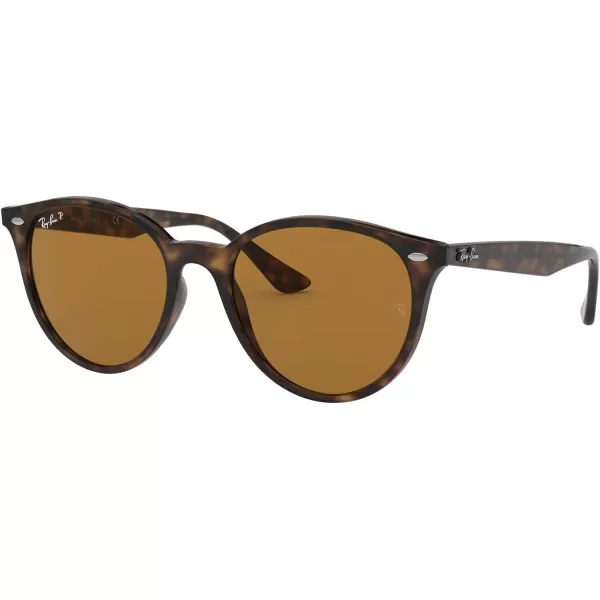 RayBan Rb4305 Round SunglassesLight HavanaPolarized Brown