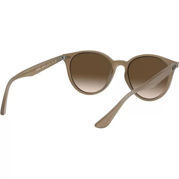 RayBan Rb4305 Round SunglassesOpal BeigeBrown Gradient