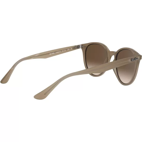 RayBan Rb4305 Round SunglassesOpal BeigeBrown Gradient