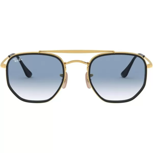 RayBan RB3648m The Marshal Ii Hexagonal SunglassesGoldClear Gradient Blue