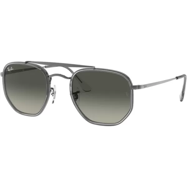 RayBan RB3648m The Marshal Ii Hexagonal SunglassesGunmetalLight Grey Gradient Dark Grey