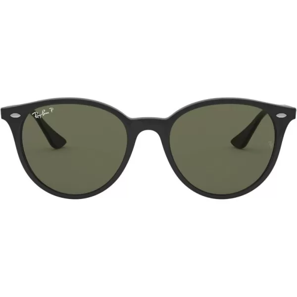 RayBan Rb4305 Round SunglassesBlackPolarized Green